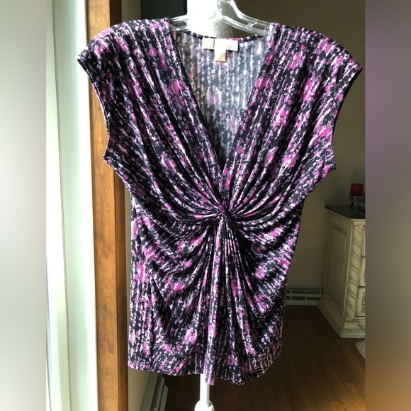 Michael Kors Pink and Black Women's Sleeveless Top - Picture 1 of 5